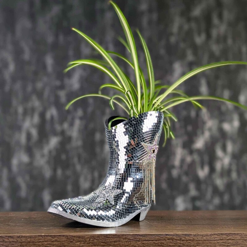 Cowboy Boot Vase - Etsy
