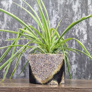 Crystal Gem Planter - Gorgeous Glass Geode Plant Pot, Ruby, Sapphire, Amethyst,  15th 45th 40th wedding anniversary gift, Mum, Wife