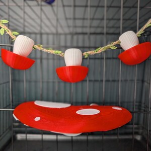 Pilzfutterbecher, hängender Ratten Leckerli Futterspender Bild 7