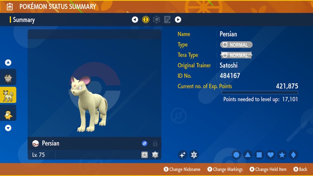 Shiny Persian 6IV Pokémon Scarlet Violet Etsy