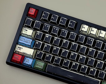 Manga Comic Keycap Set – 143-Key Cherry Profile PBT Dye-Sub
