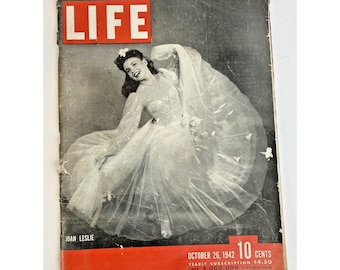 LIFE Mag Oct 26 1942 Joan Leslie Cover Excellent Cond