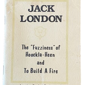 Jack London &quot;Fuzziness&quot; of Hookla To Build A Fire No. 2 Pocket Series 1/500