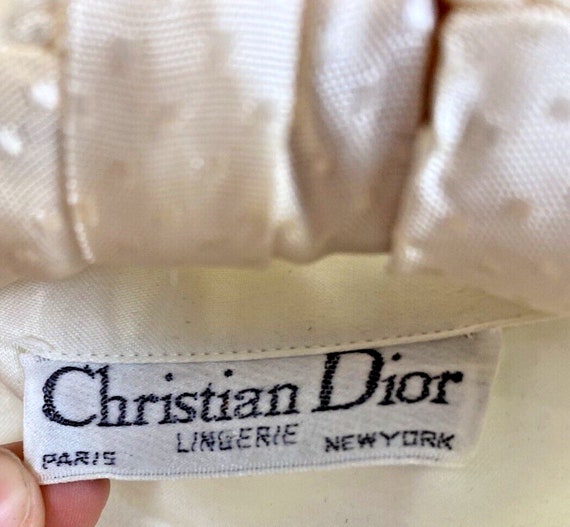VTG Christian Dior Sleepwear Dress Cotton Blend M… - image 2
