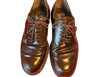 Vintage WALKOVER Brown Scotch Grain Split-toe Derby | 10 1/2  display picture 3