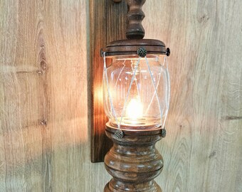 Hölzerne Leuchtturm-Elektrische Gas-Lampe