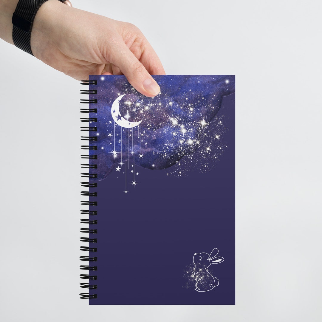 Rabbit Spiral Notebook, Rabbit Journal, Kids Softcover Notebook, Cute