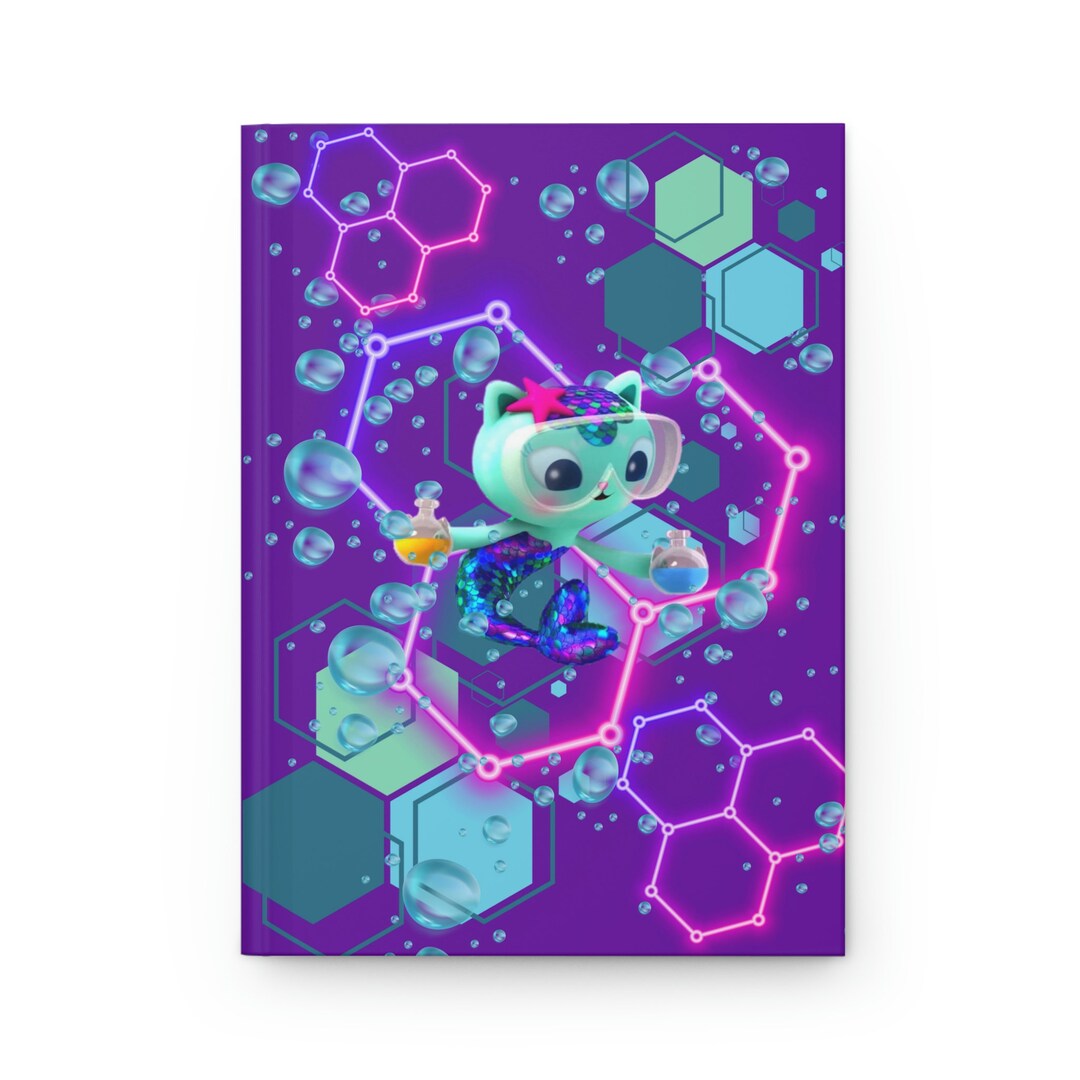 Gabby's Dollhouse Mercat Spa Science Hardcover Journal, Gabby's