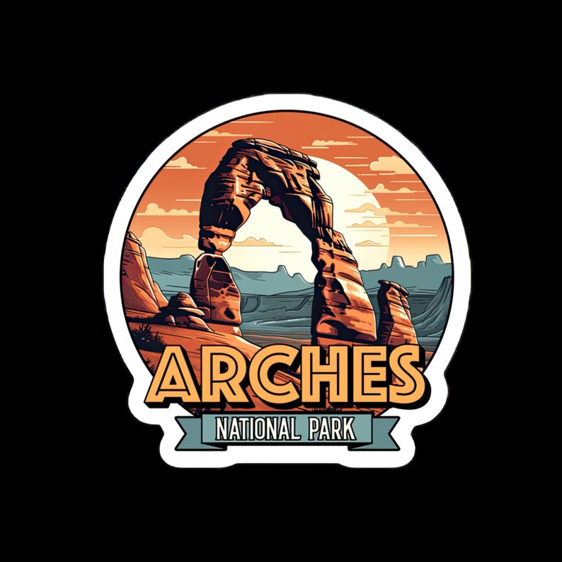 666 - Arches NP Sticker - 3x3in - Etsy