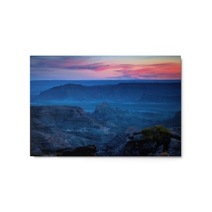 Large Metal Print Overlooking Sunset At Escalante National Monument In Southern Utah