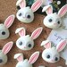 Bunny Pushpins, 10 Cute White Rabbit Thumbtacks, Googly Eye Bunny, Push ...