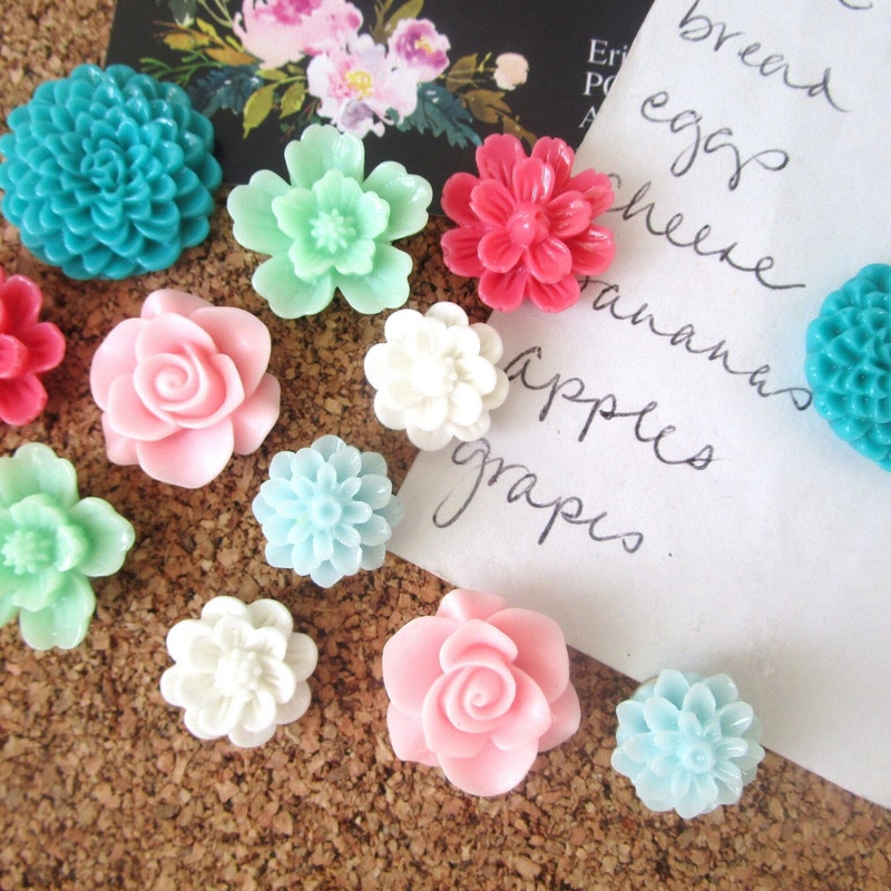Turquoise Pushpins - Etsy