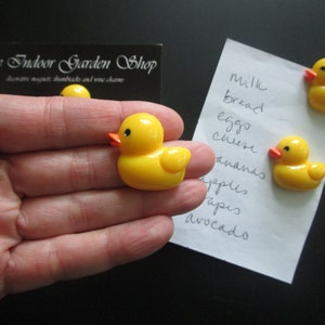 Duck Magnets, Yellow Duck Magnet, 8 Strong Magnets, Baby Shower Decor, Fridge Magnet, Locker Magnet, Office & Classroom Organization