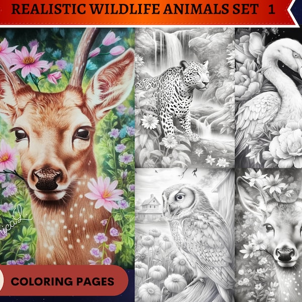 Realistic Animals - Etsy