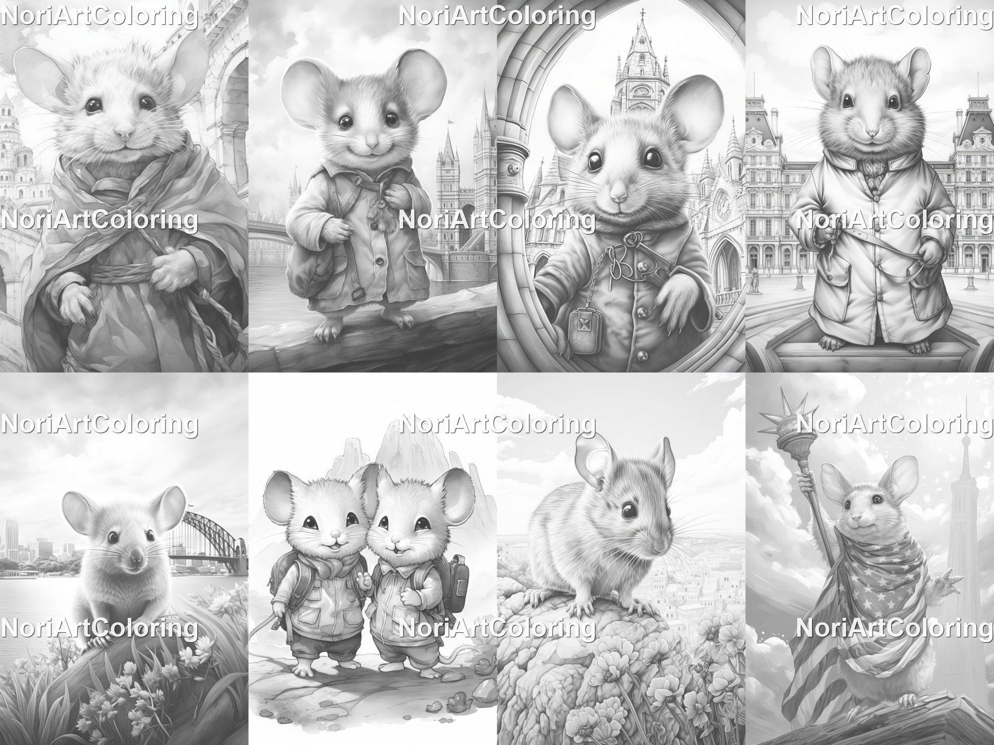 14+ Mouse Coloring Pages