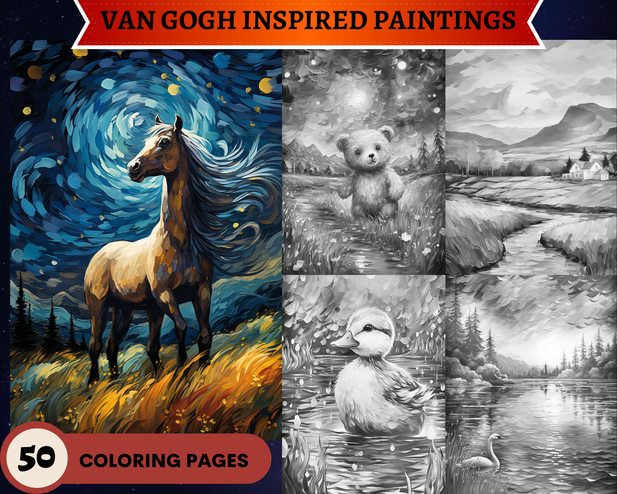 Baby Van Gogh Coloring Book