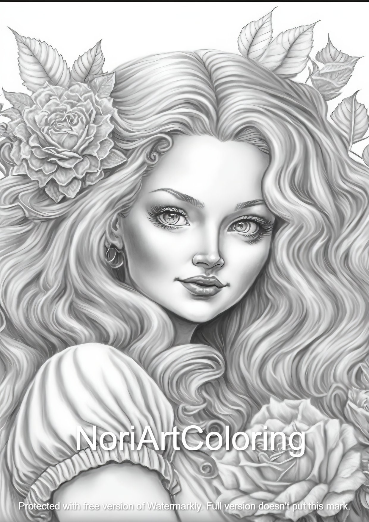 Fierce and Fabulous: Beautiful Women Illustrations: Stylish Grayscale  Coloring Book With Enchanting Ladies For Adults and Teens (Stylish coloring