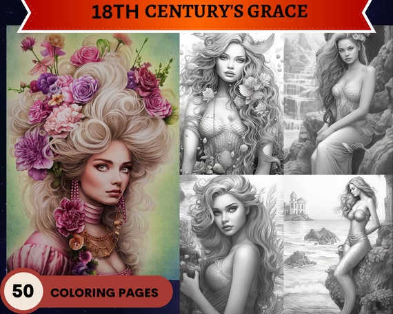 Beautiful Women - Grayscale Adult Coloring Book: 50 Classic Beauties to  Color (Paperback)