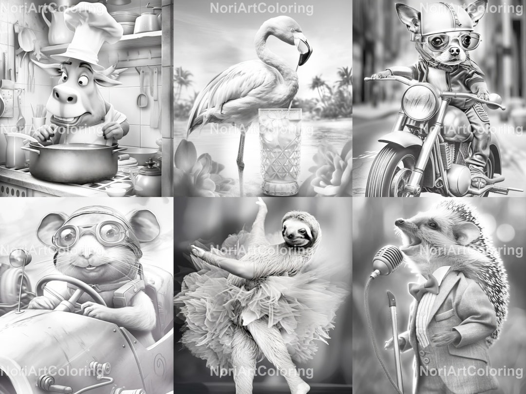 42 Funny Animals Coloring Pages Printable Adult Coloring Pages ...