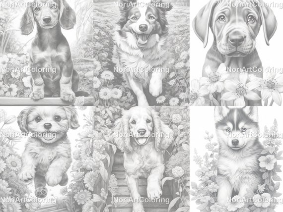 Oodles of Dogs Coloring Book for Kids - Volume 1