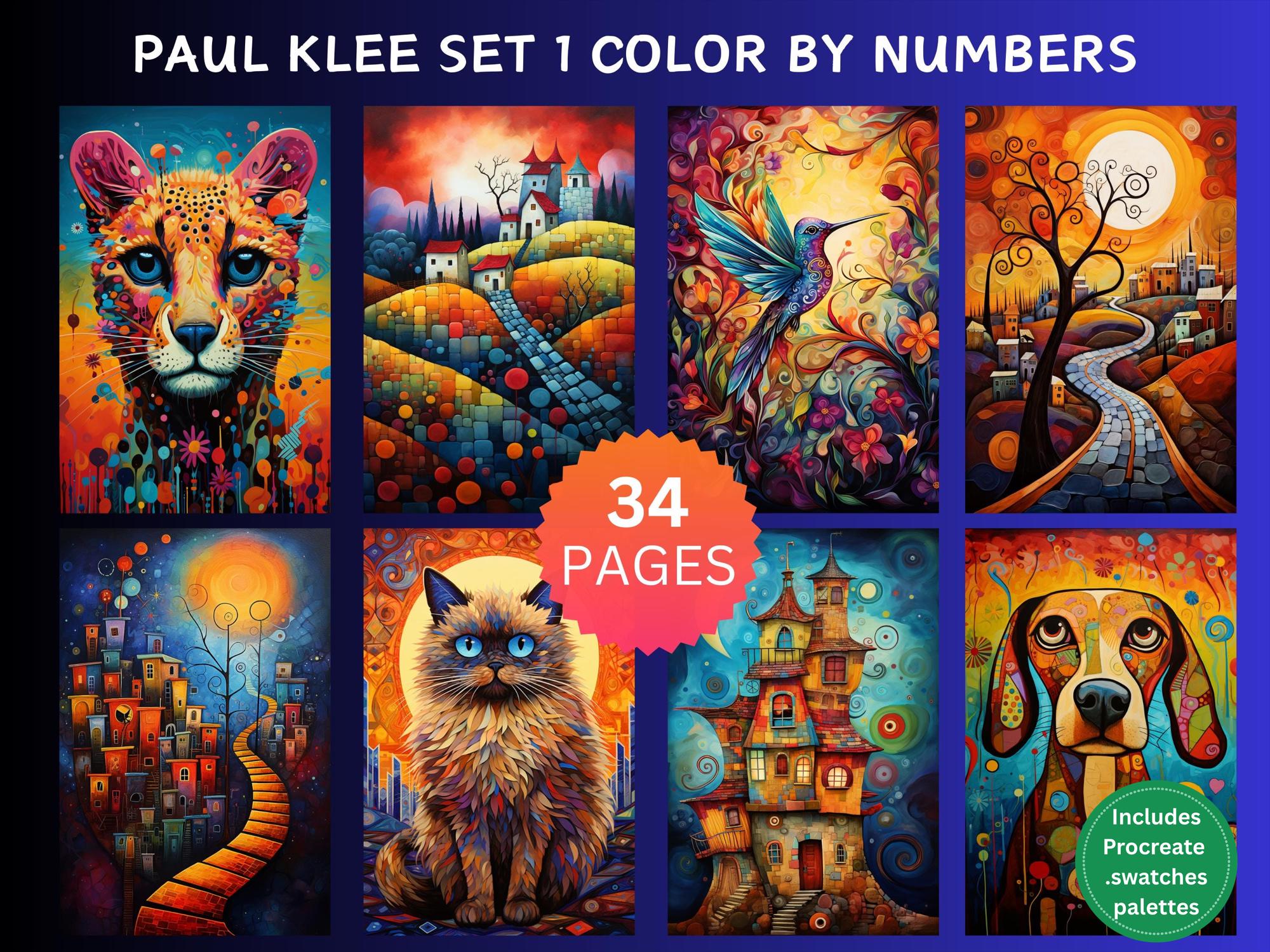 Malen Nach Zahlen Paul Klee Fisch - Kreativset Für Erwachsene & Kinder - DIY Gemälde Für Home Deco