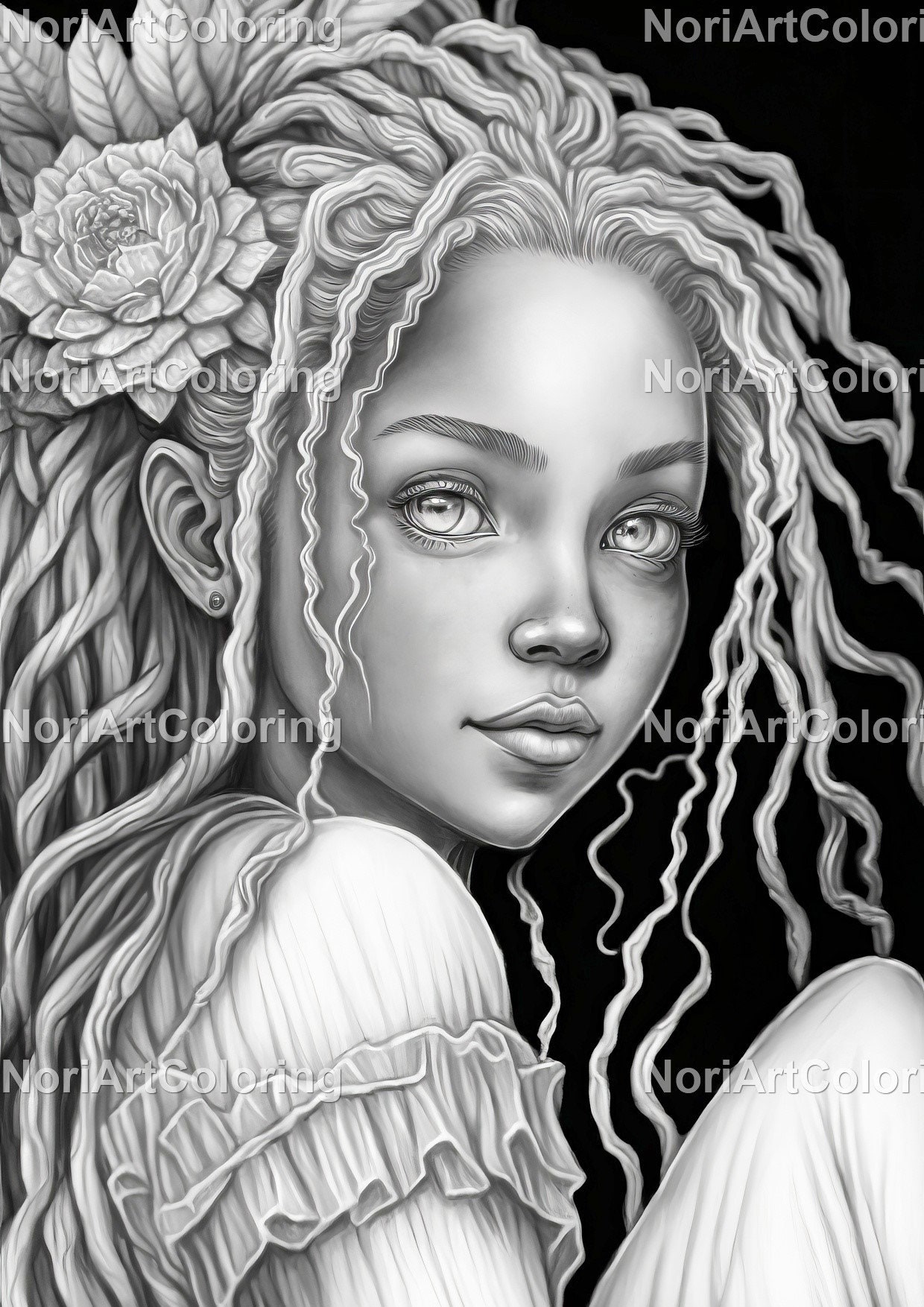 Grayscale Portraits Beautiful Black Women Coloring Book: 50 Stunning  Realistic Grayscale Portraits of Beautiful Black Women, Coloring Book For  Adults Relaxation & Stress Relief, 8x5”, 14 Pages: Blue, Paget:  9798379242268: : Books