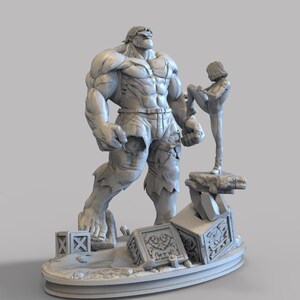 Hulk and Alita Battle Angel - STL Digital File