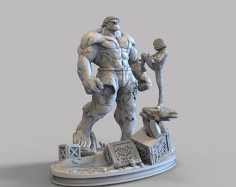 Hulk and Alita Battle Angel - STL Digital File