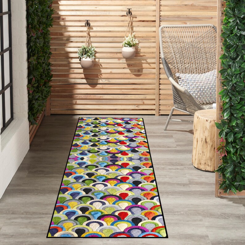 Vibrant High Quality Colorful Rug, Decorative Nonslip Carpet, Machine