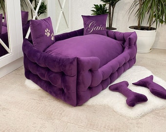 Sofa for large dogs in with personalisation, Pet beds, Dog sofa,  dog bed furniture, Extra large dog beds, custom dog bed