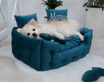 Dog bed, Large dog bed, Extra large dog bed, Velvet dog bed, Custom dog bed, Dog sofa, Pet bed, Luxury dog bed,