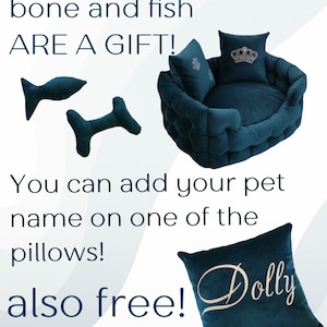 Dog Bed, Large Dog Bed, Extra Large Dog Bed, Velvet Dog Bed, Custom Dog