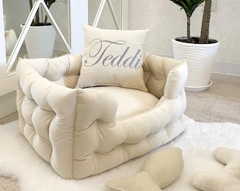 Dog bed, Large dog bed, Extra large dog bed, Velvet dog bed, Custom dog bed, Dog sofa, Pet bed, Luxury dog bed,