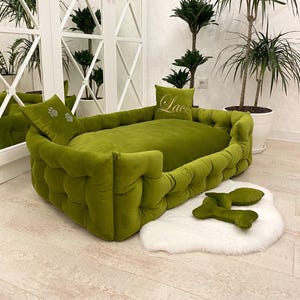 Dog bed, Large dog bed, Extra large dog bed, Velvet dog bed, Custom dog bed, Dog sofa, Pet bed, Luxury dog bed,