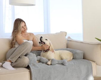 Furniture protection pet bed, for dogs that sleep on couches and beds, Dog bed for small and large dogs, dog bed furniture, large dog beds