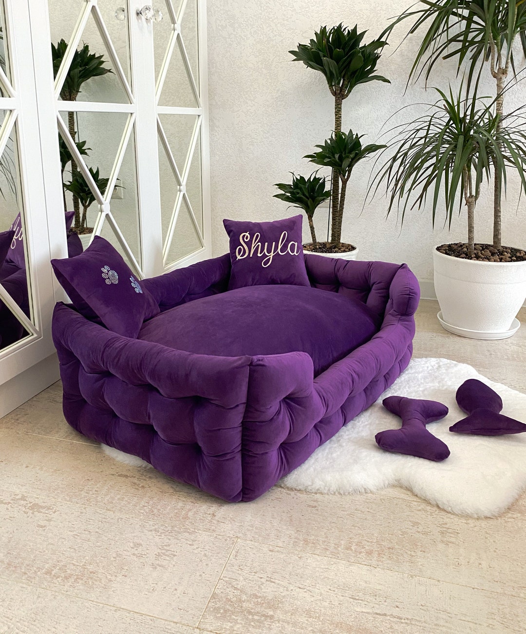 Dog Bed, Large Dog Bed, Extra Large Dog Bed, Velvet Dog Bed, Custom Dog
