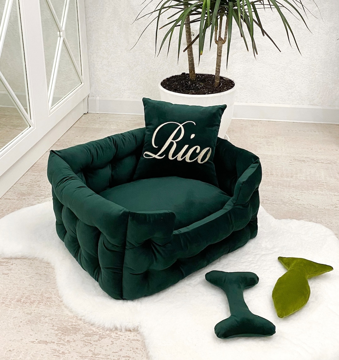 Dog Bed, Large Dog Bed, Extra Large Dog Bed, Velvet Dog Bed, Custom Dog
