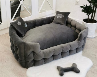 Dog bed, Large dog bed, Extra large dog bed, Velvet dog bed, Custom dog bed, Dog sofa, Pet bed, Luxury dog bed,