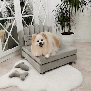 Personalized Dog Bed – Handmade Luxury Pet Furniture for All Breeds | Custom Design, Cozy Style & Gift-Ready Comfort