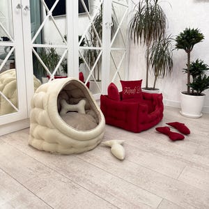 Premium Dog bed for large and small dogs and cats, Cat house, Custom dog bed, Dog sofa, Pet bed, Luxury pet bed, Dog mom gift, Gift foe cat