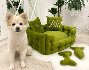Dog bed, Large dog bed, Extra large dog bed, Velvet dog bed, Custom dog bed, Dog sofa, Pet bed, Luxury dog bed,