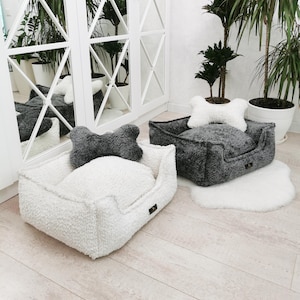 Cozy Boucle Dog Bed|Washable Dog Bed|Premium Cat Dog Bed|Large dog bed, Extra large dog bed,Custom dog bed, Dog sofa, Pet bed