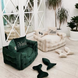 Dog bed, Large dog bed, Extra large dog bed, Velvet dog bed, Custom dog bed, Dog sofa, Pet bed, Luxury dog bed, image 7