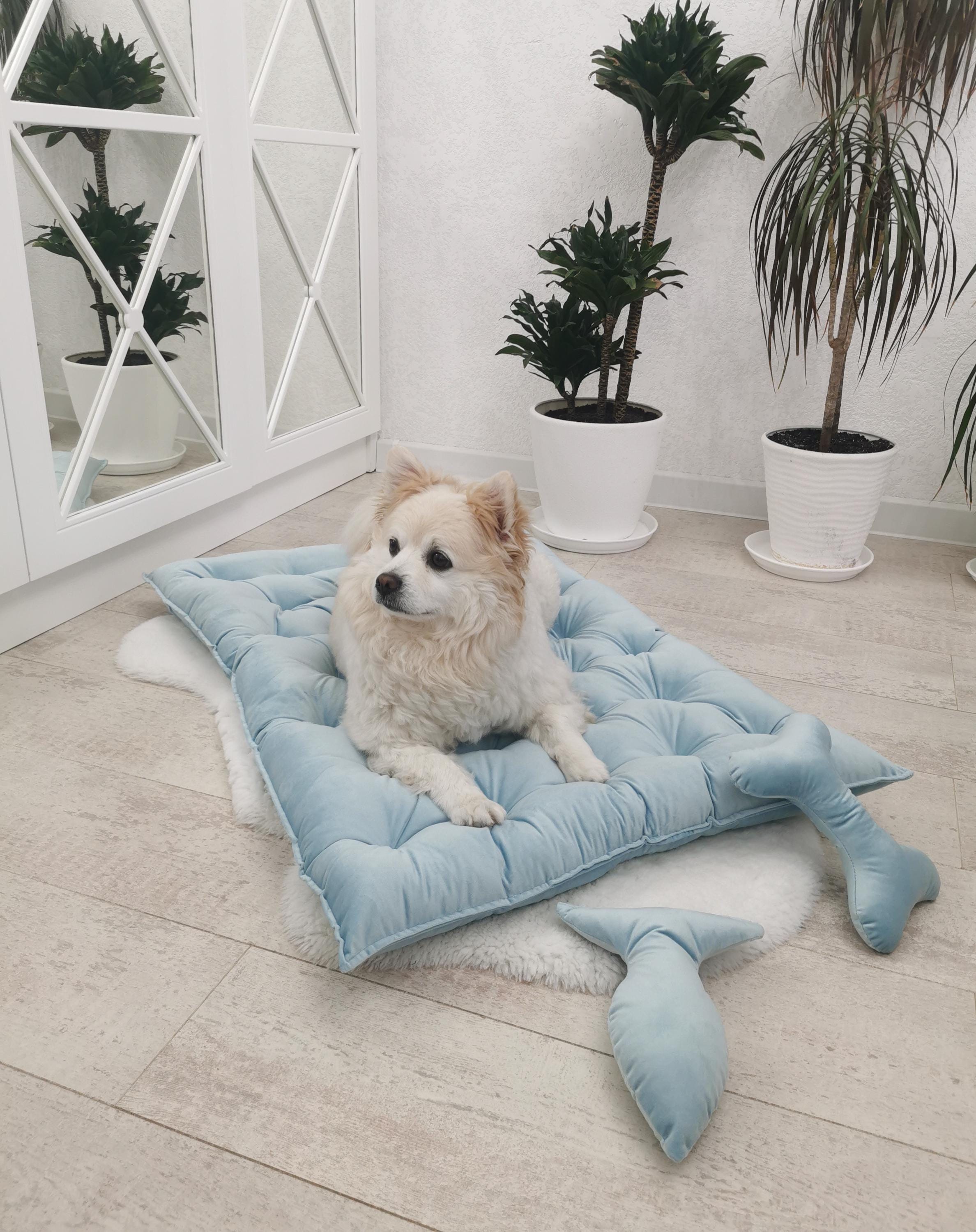 Premium Dog bed for large and small dogs and cats, Dog mom gift, Dog mats, Cat furniture, Cozy cat bed,Pet placemat, Cozy dog mat,puppy bed