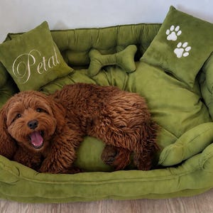 Dog bed, Large dog bed, Extra large dog bed, Velvet dog bed, Custom dog bed, Dog sofa, Pet bed, Luxury dog bed, image 3