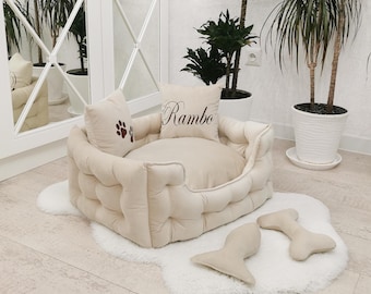 Dog bed, Large dog bed, Extra large dog bed, Velvet dog bed, Custom dog bed, Dog sofa, Pet bed, Luxury dog bed,