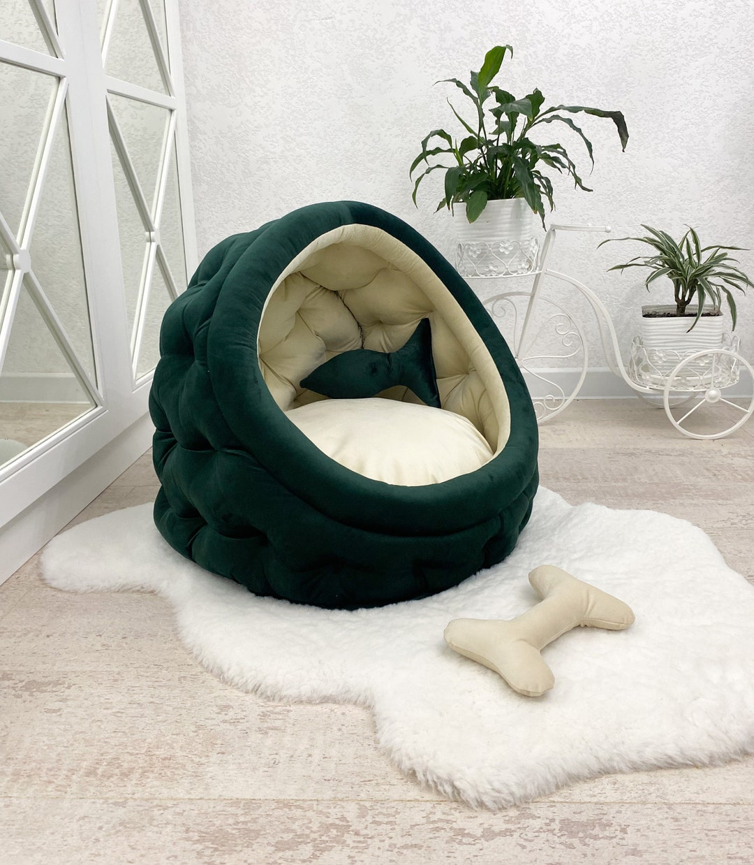 Dog Bed, Velvet Dog Bed, Custom Dog Bed, Dog Sofa, Pet Bed, Luxury Dog