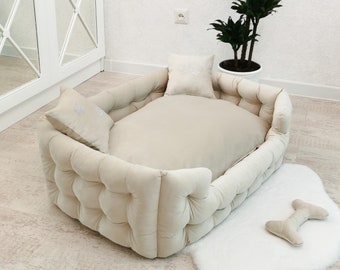 Dog bed, Large dog bed, Extra large dog bed, Velvet dog bed, Custom dog bed, Dog sofa, Pet bed, Luxury dog bed,