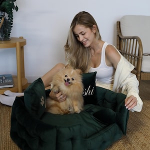 Dog bed, Large dog bed, Extra large dog bed, Velvet dog bed, Custom dog bed, Dog sofa, Pet bed, Luxury dog bed, image 19