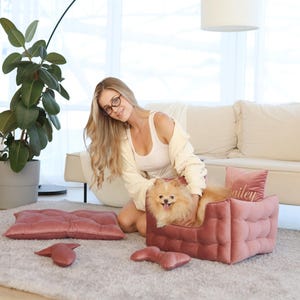 Dog bed, Large dog bed, Extra large dog bed, Velvet dog bed, Custom dog bed, Dog sofa, Pet bed, Luxury dog bed, image 17